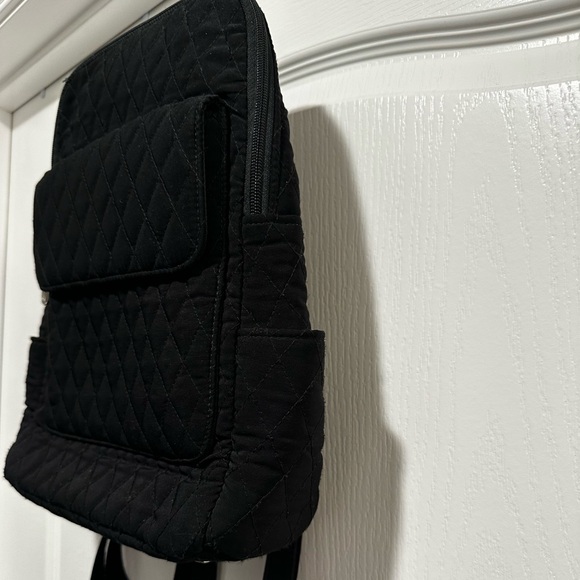 Vera Bradley Elegant Black Backpack - Picture 4 of 14